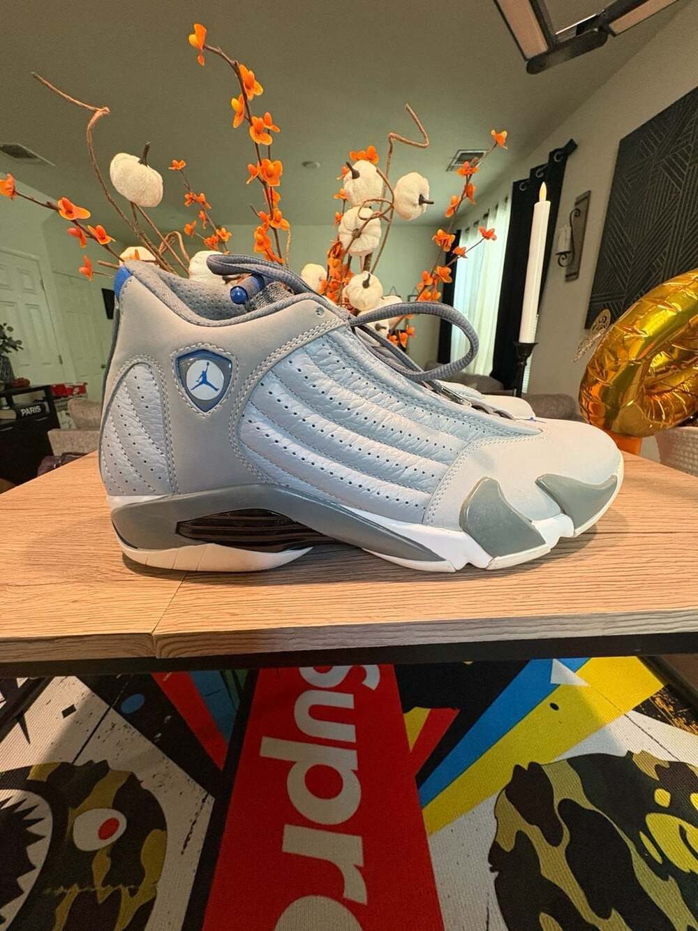 Nike Air Jordan 14 Retro Wolf Grey Sport Blue